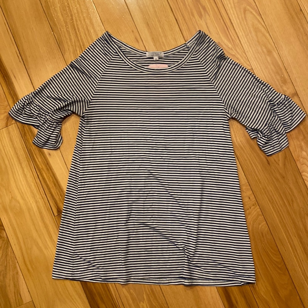 SweetSalt Navy Striped T-Shirt